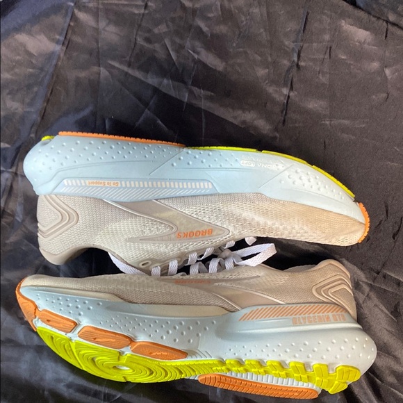 Stylish Brooks Glycerin 21 GTS‎ Beige and Blue Sneakers comfy soft work running - Picture 11 of 14